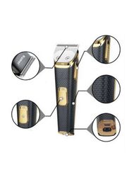 Kemei KM-6366 Electric Hair Clippers, Black/Gold