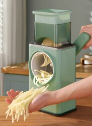 Vegetable Cutter High Quality and Multifunctional Rotary Grater, Light Green