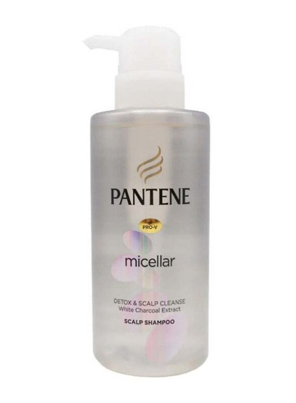 

Pantene Micellar Detox and Scalp Cleanse White Charcoal Shampoo for All Hair Type, 300ml