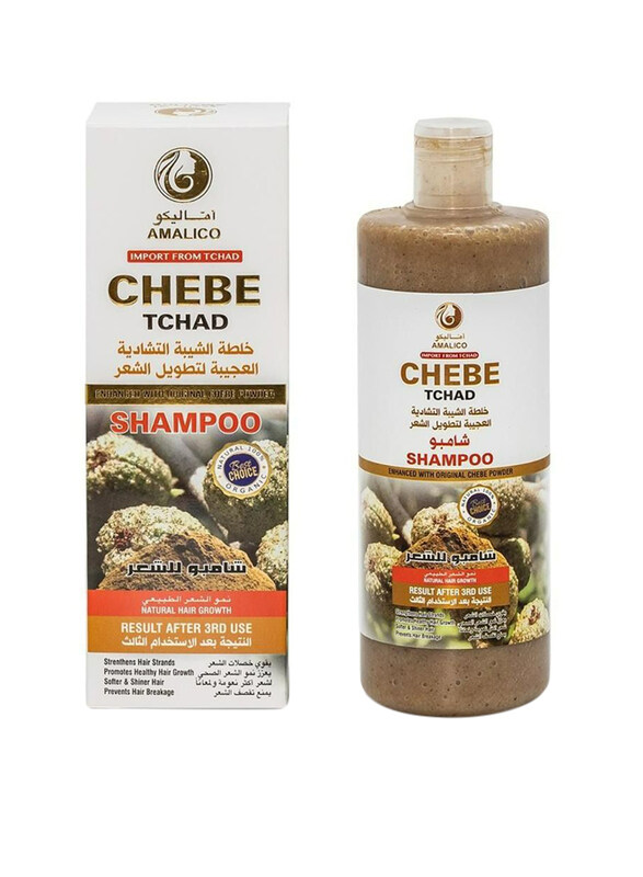 

Amalico Chebe Tchad Shampoo for Natural Hair Growth for All Hair Types, 500ml