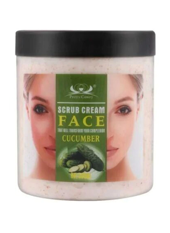 Pretty Cowry Face Scrub Cream Cucumber, 500ml