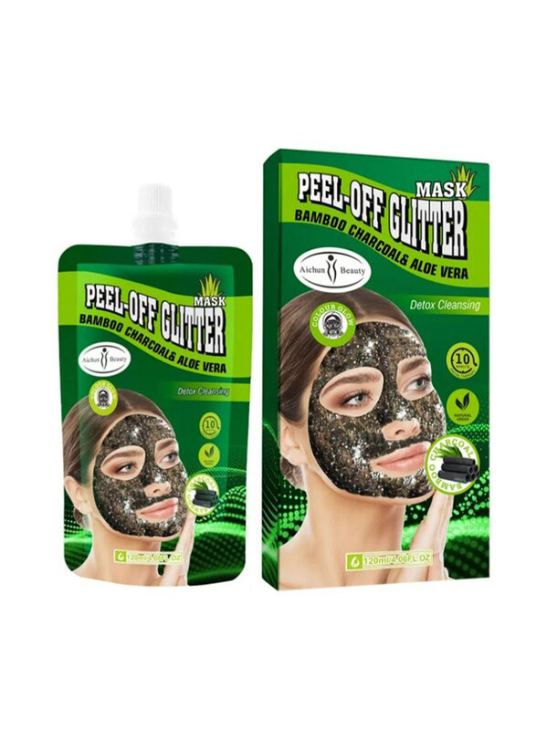 

Aichun Beauty Bamboo Charcoal & Aloe Vera Peel-Off Glitter Mask, 120 ml