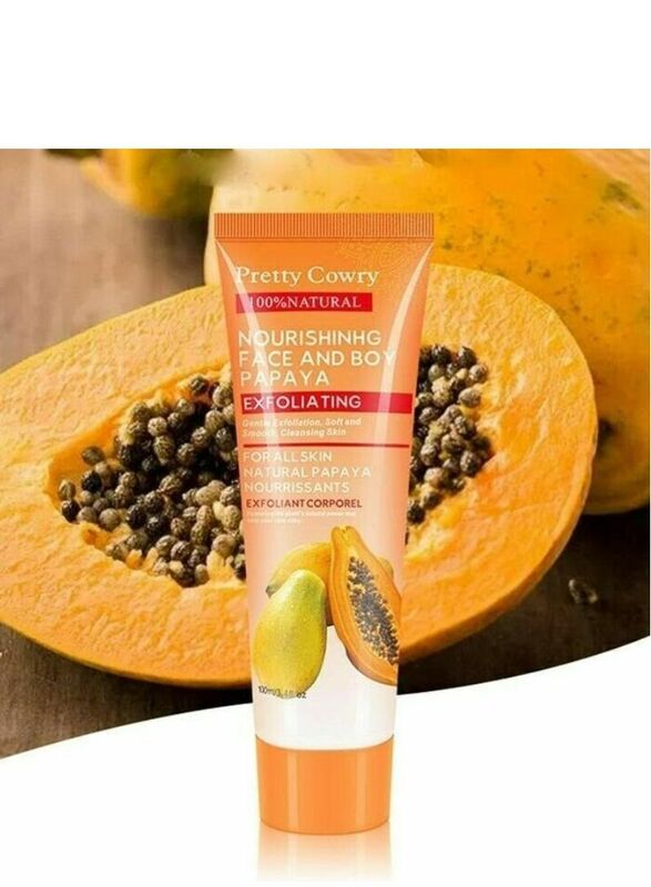 Pretty Cowry Nourishing Face & Boy Papaya Exfoliating, 100ml