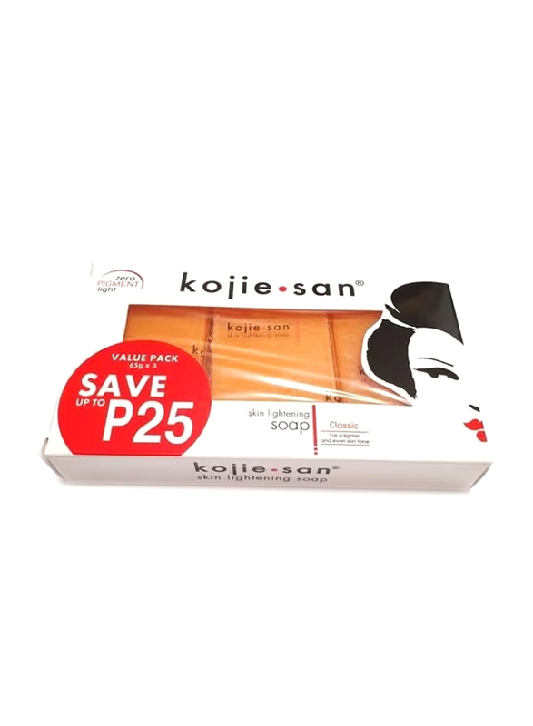 Kojie.san Skin Lightening Soap, 3 x 65gm