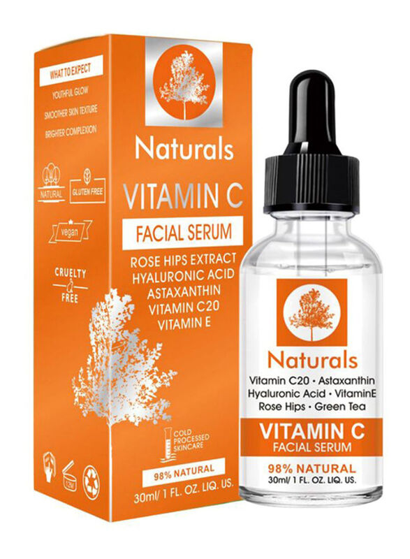 Naturals Vitamin C Hyaluronic Acid Facial Serum, 30ml