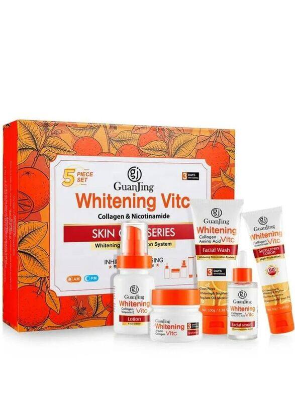 

Guanjing Vitamin C Whitening Face Facial Skin Care Set, 5 Pieces