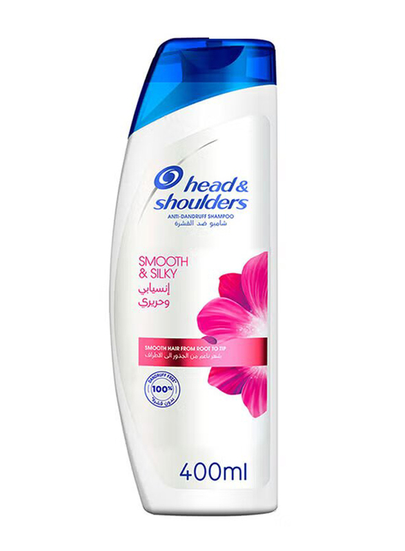 Head & Shoulders Smooth and Silky Shampoo for Anti-Dandruff, 2 x 400 ml