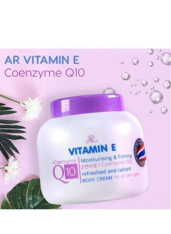 

AR Vitamin E Moisturising Firming + Coenzyme Q10 Refreshed and Radiant Body Cream, 200ml