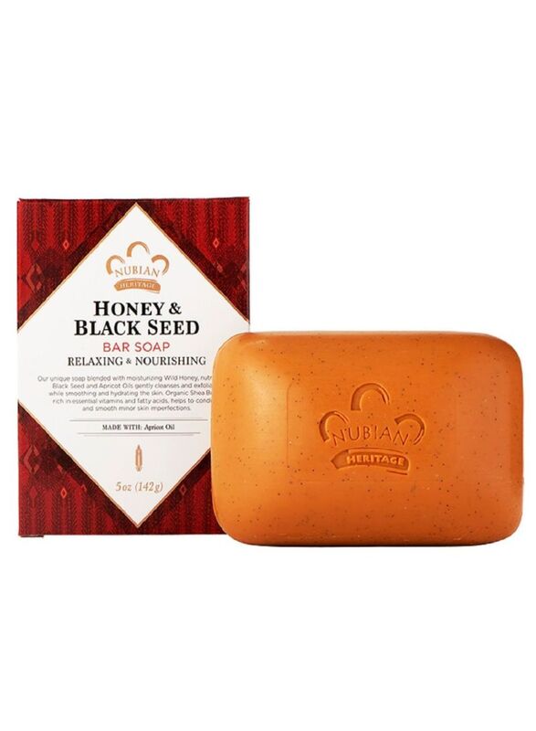 Nubian Heritage Honey And Black Seed Soap Bar Set, 12 x 5Oz