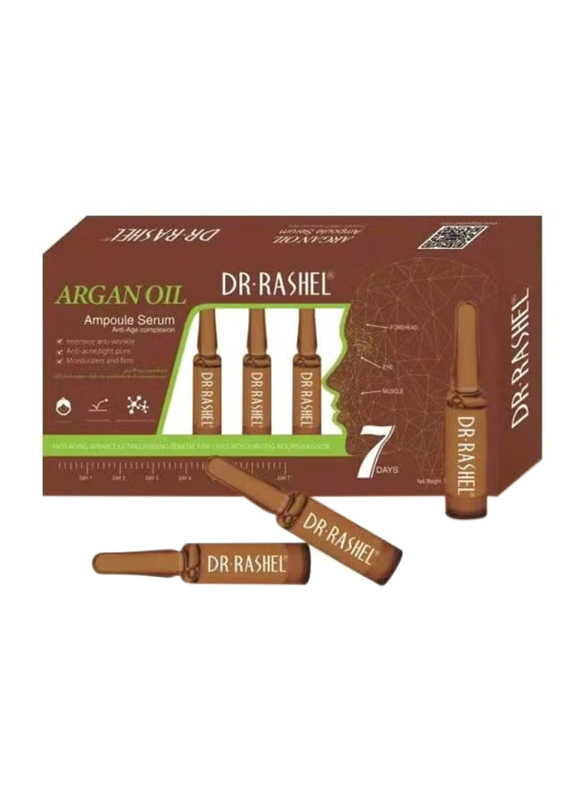 Dr. Rashel Argan Oil Ampoule Anti-Age Complexion Serum Set, 7 x 2ml