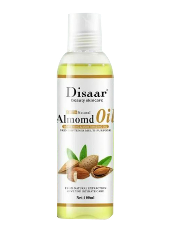 Disaar Natural Almond Oil, 2 x 100ml