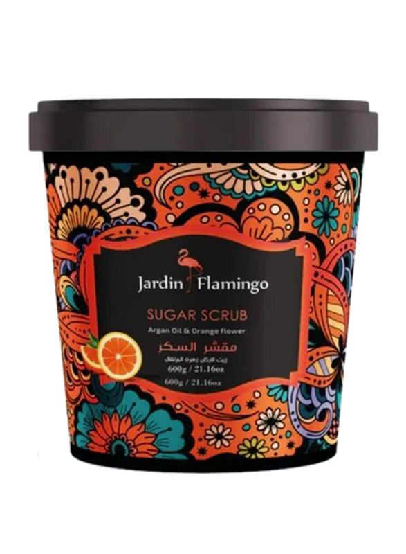 Jardin Flamingo Sugar Scrub Argan Oil & Orange Flower, 600gm