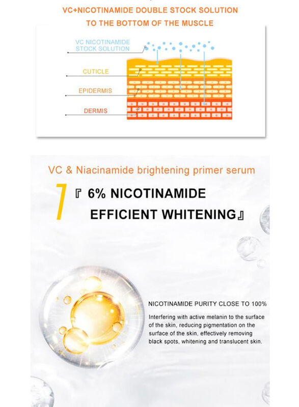 Dr. Rashel Vc & Niacinamide Brightening Primer Serum, 100ml