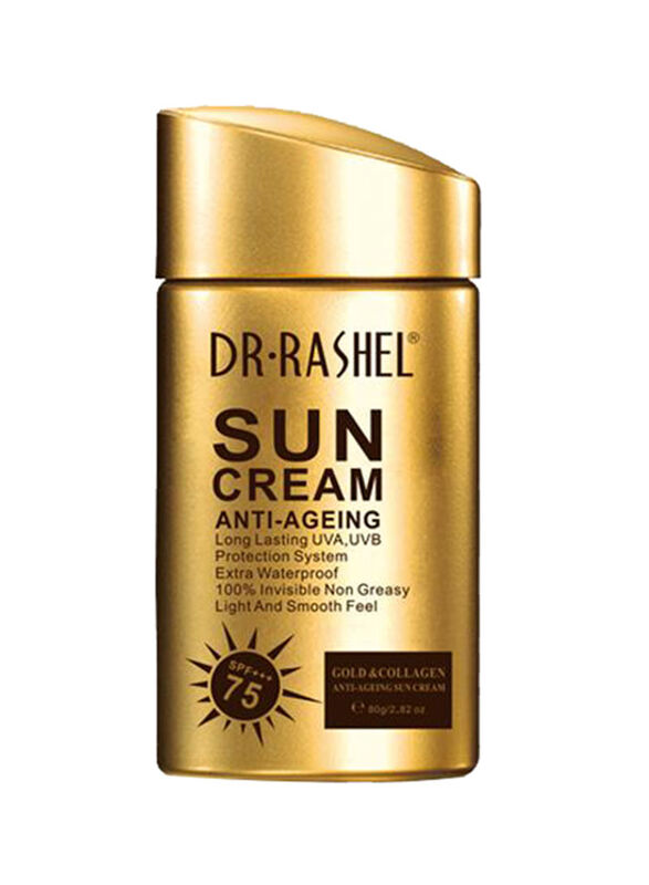 Dr Rashel Spf75 Gold Collagen Sun Cream, 80g