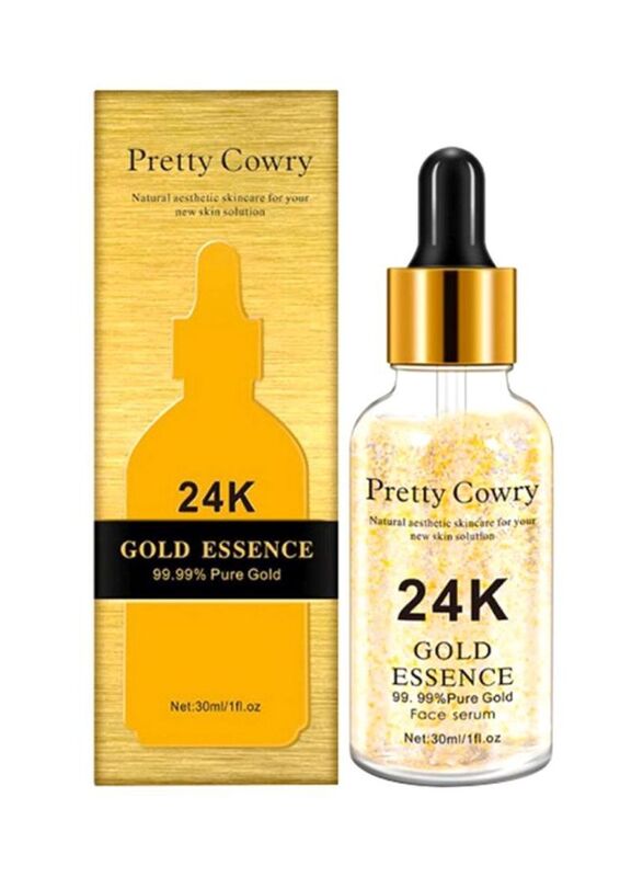 Pretty Cowry 24K Pure Gold Essence Face Serum, 30ml