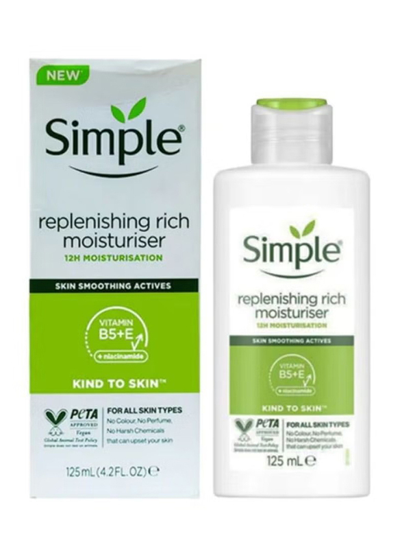 Simple Kind To Skin Replenishing Rich Moisturiser, 125ml