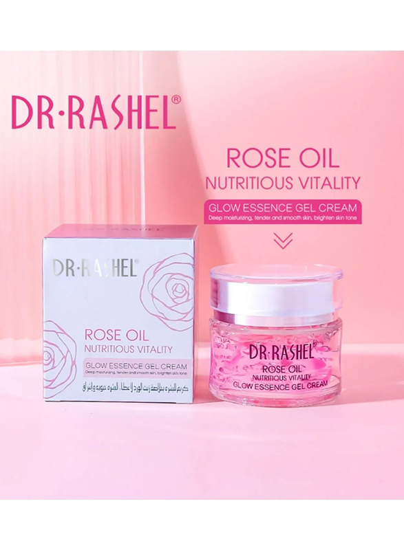 Rashell Cosmetics Rose Oil Nutritious Vitality Glow Gel Cream Moisture Brighten Cream, 50gm