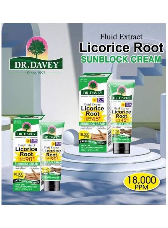 Dr. Davey Licorice Root Sunblock Cream, 100gm