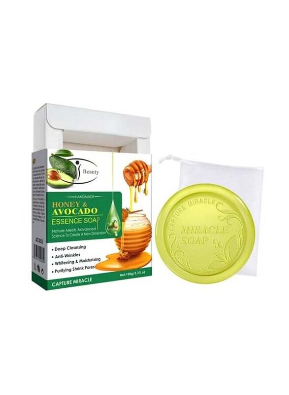 

Aichun Beauty Natural Whitening Face Soap Moisturizing Avocado Honey, 100gm