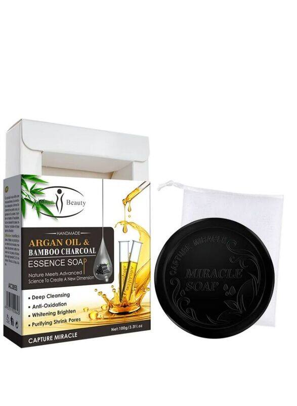 

Aichun Beauty Handmade Black Argan Oil Soap for Skin Whitening, 100gm