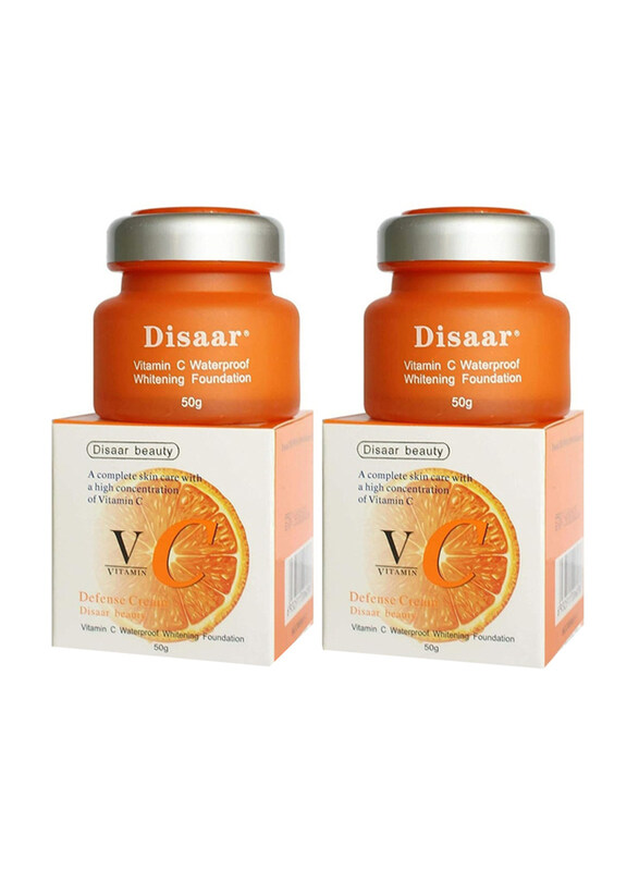 

Disaar Vitamin C Waterproof Whitening Foundation, 2 x 50g
