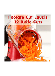 Multifunction Vegetable Cutter Rotary Grater, Multicolour