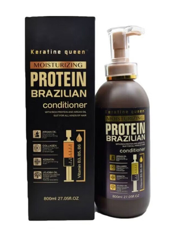 

Keratine Queen Moisturizing Protein Brazilian Conditoner for All Hair Types, 800ml