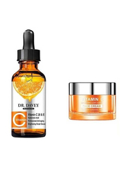 Dr. Davey Vitamin C Face Cream And Facial Serum Clear, 30ml+ 50gm, 2 Pieces