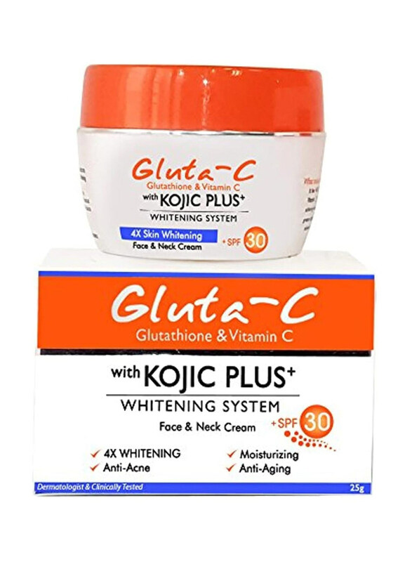 

Gluta C Ardent Glutathione & Vitamin C with Kojic Plus+ Whitening System Face & Neck Cream, 25gm