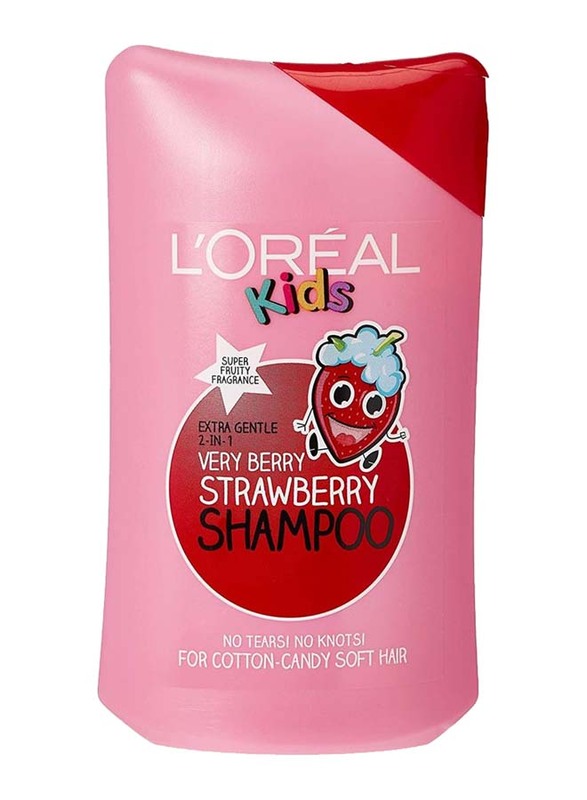 L'Oreal Paris Kids Tropical Mango & Very Berry Strawberry Shampoo Set for All Hair Types, 2 x 250ml