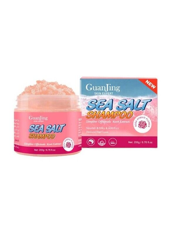 

Guanjing Shampoo Exfoliating with Sea Salt Rose & Ginger Extract, 200gm