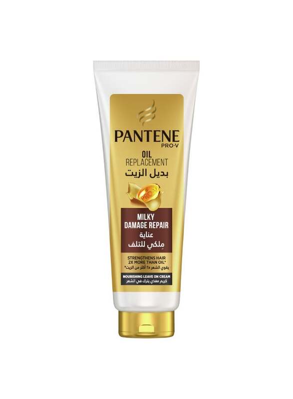 Pantene Milky Damage Repair Nourished Oil Replacement for Damaged Hair, 180ml