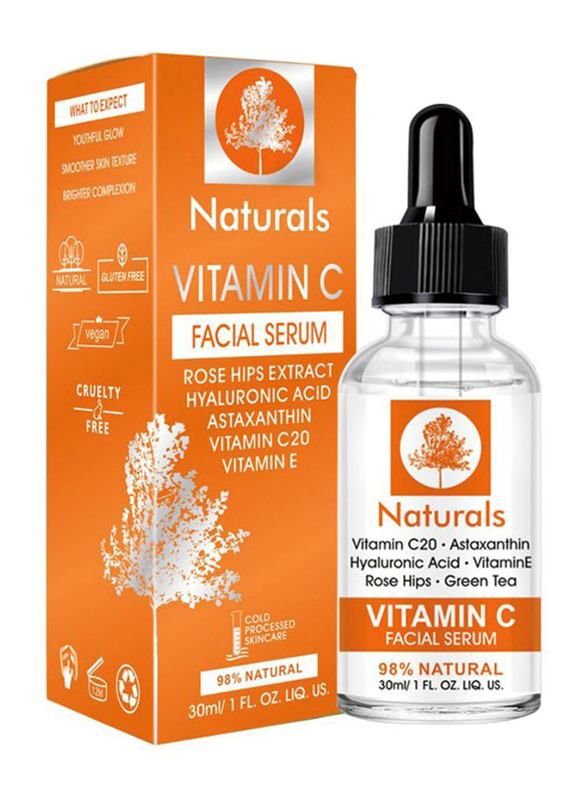 Naturals Vitamin C Hyaluronic Acid Facial Serum, 30ml