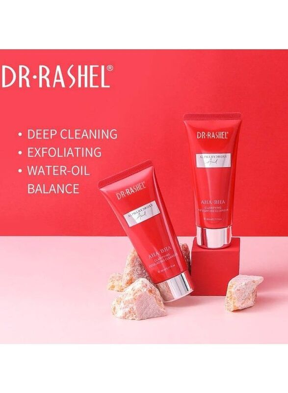 Dr. Rashel Alpha Hydroxy Acid AHA-BHA Clarifying Exfoliating Cleanser, 80ml