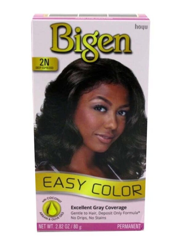 

Bigen Permanent Hair Dye Hair Color, One Size, 2N Deep Espresso