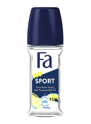 Fa Sport Citrus Green Scent Anti-Perspirant Roll On, 50ml