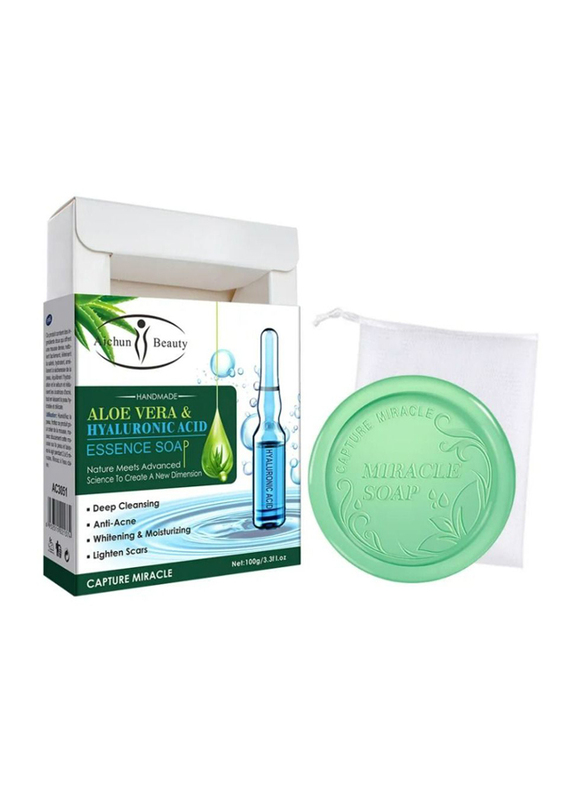 Aichun Beauty Aloe Face Cleansing Soap Bar, 100gm