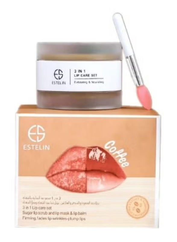 Estelin Coffee Sugar Lip Scrub And Lip Mask & Lip Balm, 5gm