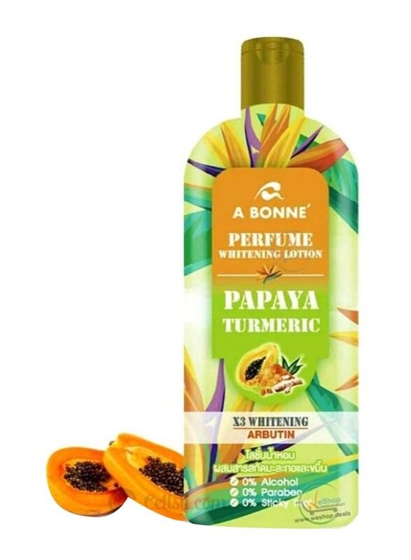 

A Bonne Papaya Turmeric Whitening Arbutin Perfume Whitening Lotion, 300ml