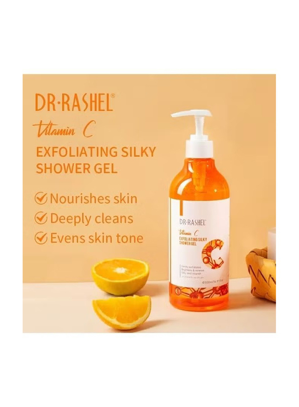 Dr. Rashel Silky Shower Gel With Vitamin C, 500ml