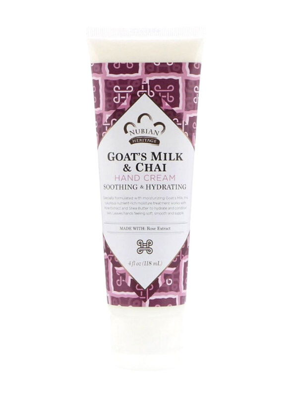 Nubian Heritage Goat's Milk And Chai Hand Cream, 4oz