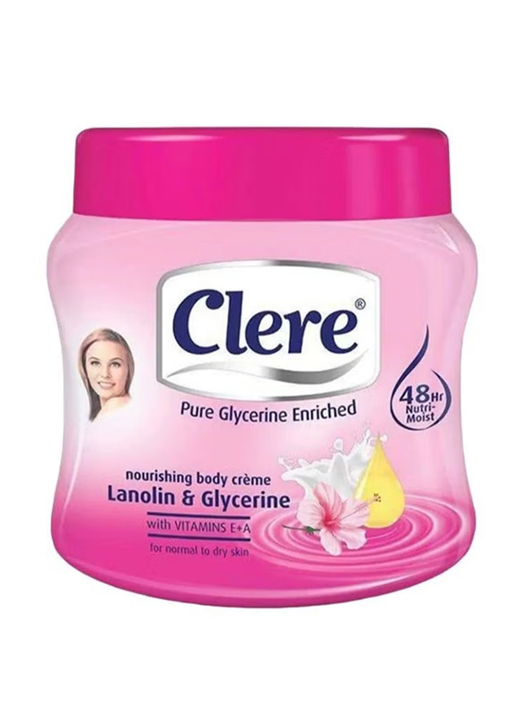 Clere Lanolin And Glycerin Body Cream, 500ml