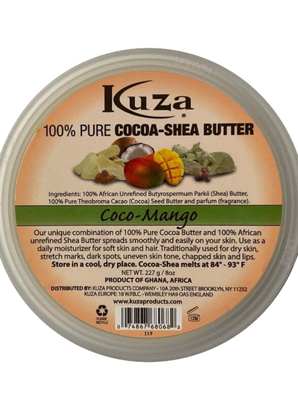 

Kuza 100% Pure Coco-Mango Cocoa-Shea Butter, 227g