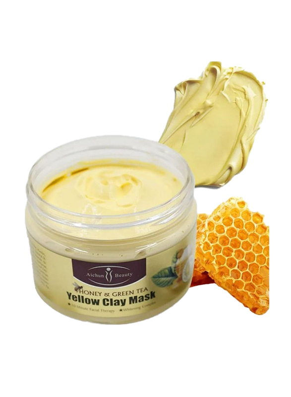 Aichun Beauty Honey & Green Tea Yellow Clay Mask, 150gm