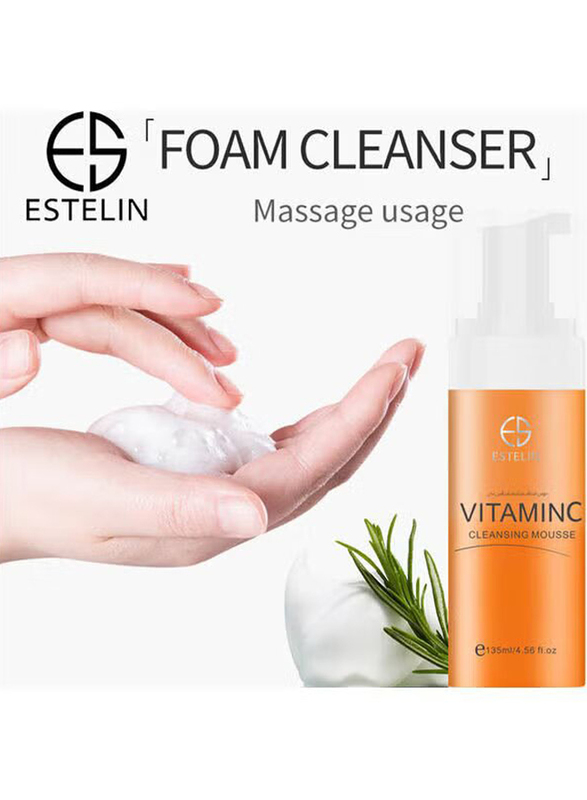 Estelin Vitamin C Cleansing Mousse, 135ml