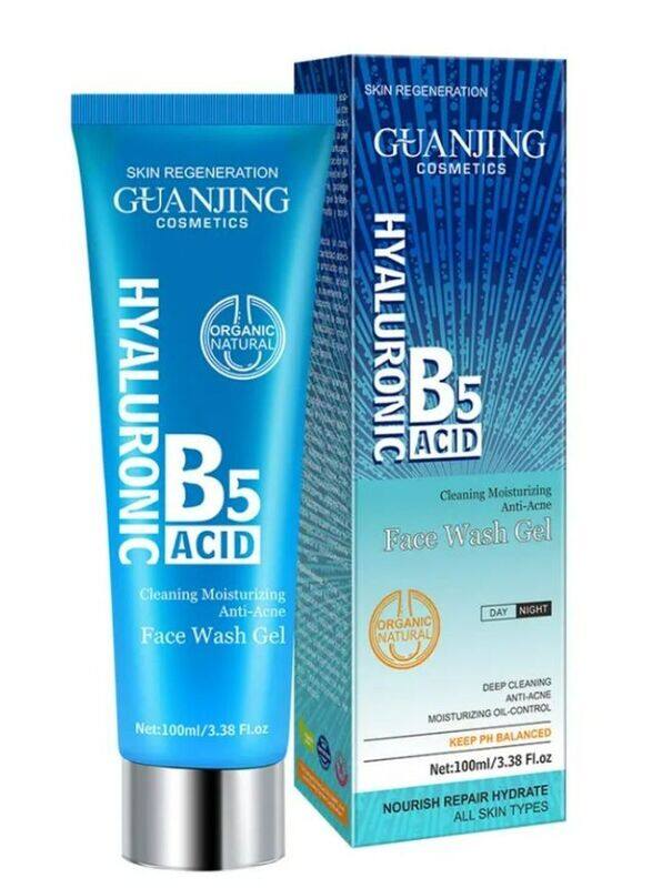 

Guanjing Hyaluronic Acid B5 Cleaning Moisturizing Anti-acne Face Wash Gel, 100ml