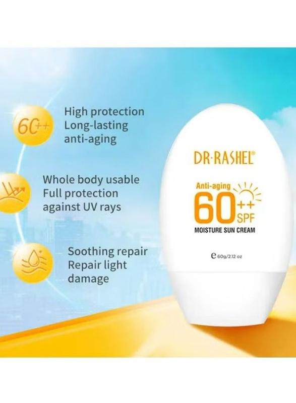 Dr. Rashel SPF60 Anti-Aging & Moisture Sun Cream, 60gm