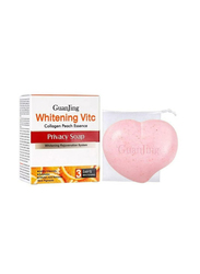 Guanjing Whitening Vitamin C Collagen Peach Essence Rejuvenation Privacy Soap, 80gm