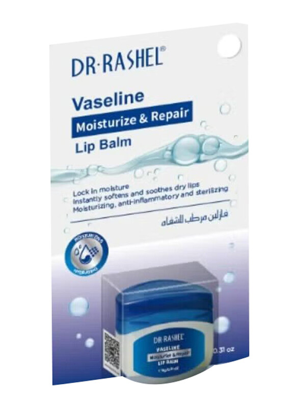 

Dr. Rashel Vaseline Moisturize & Repair Lip Balm, 9gm