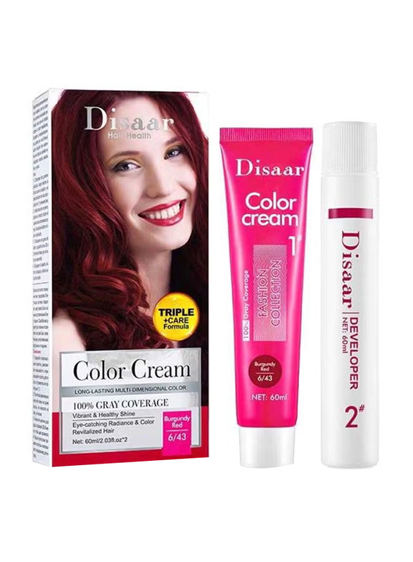 Disaar Color Cream, 60ml, Burgundy